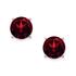 Sterling Silver Garnet Stud Earrings