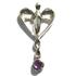 Sterling Silver Amethyst Healing Angel Pendant