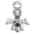 Sterling Silver Angel of Love Pendant with CZ