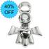 Sterling Silver Angel of Love Pendant with CZ [Sale]