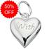 Sterling Silver Wish Heart Charm/Pendant [Sale]
