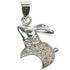 Sterling Silver Moon Gazing Hare Pendant