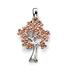 Sterling Silver and Rose Gold Tree of Life Pendant