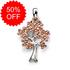 Sterling Silver and Rose Gold Tree of Life Pendant [Sale]