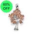 Sterling Silver and Rose Gold Tree of Life Pendant [Sale]