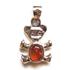 Sterling Silver Amber Teddy Bear Pendant