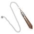 Gold Tiger's Eye Dowsing Pendulum with Pouch and Instructions