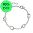 Sterling Silver 5 Link Charm Carrier Bracelet [Sale]