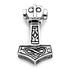 Sterling Silver Thor's Hammer Pendant by Peter Stone