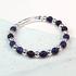 Sodalite & Silver Bead Bracelet