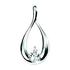 Sterling Silver CZ Teardrop Pendant