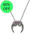 Sterling Silver Crescent Horn Necklace [Sale]