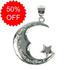 Sterling Silver I Love You To The Moon And Back Pendant [Sale]