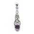 Sterling Silver Amethyst CZ Celtic Knot Pendant