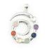 Sterling Silver Chakra Spiral of Life Pendant