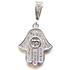 Sterling Silver Hamsa Chai Necklace