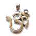 Sterling Silver Rainbow Moonstone Aum Pendant by Peter Stone