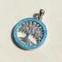 Sterling Silver Blue Opal Tree of Life Pendant