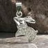 Sterling Silver Moon Gazing Hare Pendant