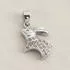 Sterling Silver Moon Gazing Hare Pendant