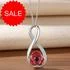 Sterling Silver Red Poppy Infinity Pendant [Sale]