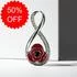 Sterling Silver Red Poppy Infinity Pendant [Sale]