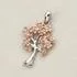 Sterling Silver and Rose Gold Tree of Life Pendant