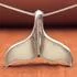 Sterling Silver Whale Tail Pendant by Peter Stone
