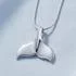 Sterling Silver Whale Tail Pendant by Peter Stone