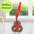 3 Lucky Chinese Coins on Red Ribbon with Red Prosperity Envelope