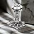 Sterling Silver Thor's Hammer Pendant by Peter Stone