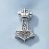 Sterling Silver Thor's Hammer Pendant by Peter Stone
