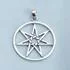 Sterling Silver Elven Star Pendant by Peter Stone