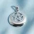 Sterling Silver Lunar Priestess Pentacle Pendant