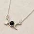 Sterling Silver Amethyst Triple Moon Necklace
