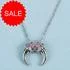 Sterling Silver Crescent Horn Necklace [Sale]