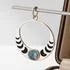 Sterling Silver Labradorite Moon Phases Pendant