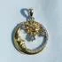 Sterling Silver and Gold Moon, Sun & Stars Pendant