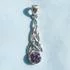 Sterling Silver Amethyst CZ Celtic Knot Pendant
