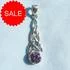 Sterling Silver Amethyst CZ Celtic Knot Pendant [Sale]