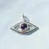 Sterling Silver Amethyst Evil Eye Pendant