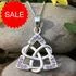 Sterling Silver Amethyst CZ Celtic Harmony Pendant [Sale]