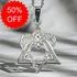 Sterling Silver White Opal Star of David Pendant [Sale]