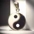 Peter Stone Sterling Silver Yin Yang Pendant