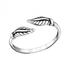 Sterling Silver Angel's Feather Toe/Midi Ring
