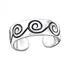 Sterling Silver Celtic Spirals Toe/Midi Ring