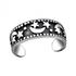 Sterling Silver Moon & Stars Toe/Midi Ring