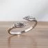 Sterling Silver Angel's Feather Toe/Midi Ring