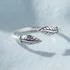 Sterling Silver Angel's Feather Toe/Midi Ring