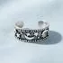 Sterling Silver Moon & Stars Toe/Midi Ring